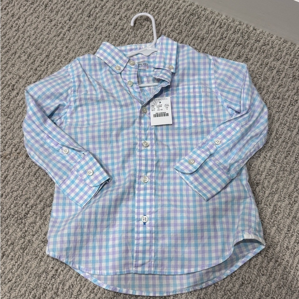 5 for $25 SALE 🎉 Crewcuts Pastel Plaid Button-Down Shirt